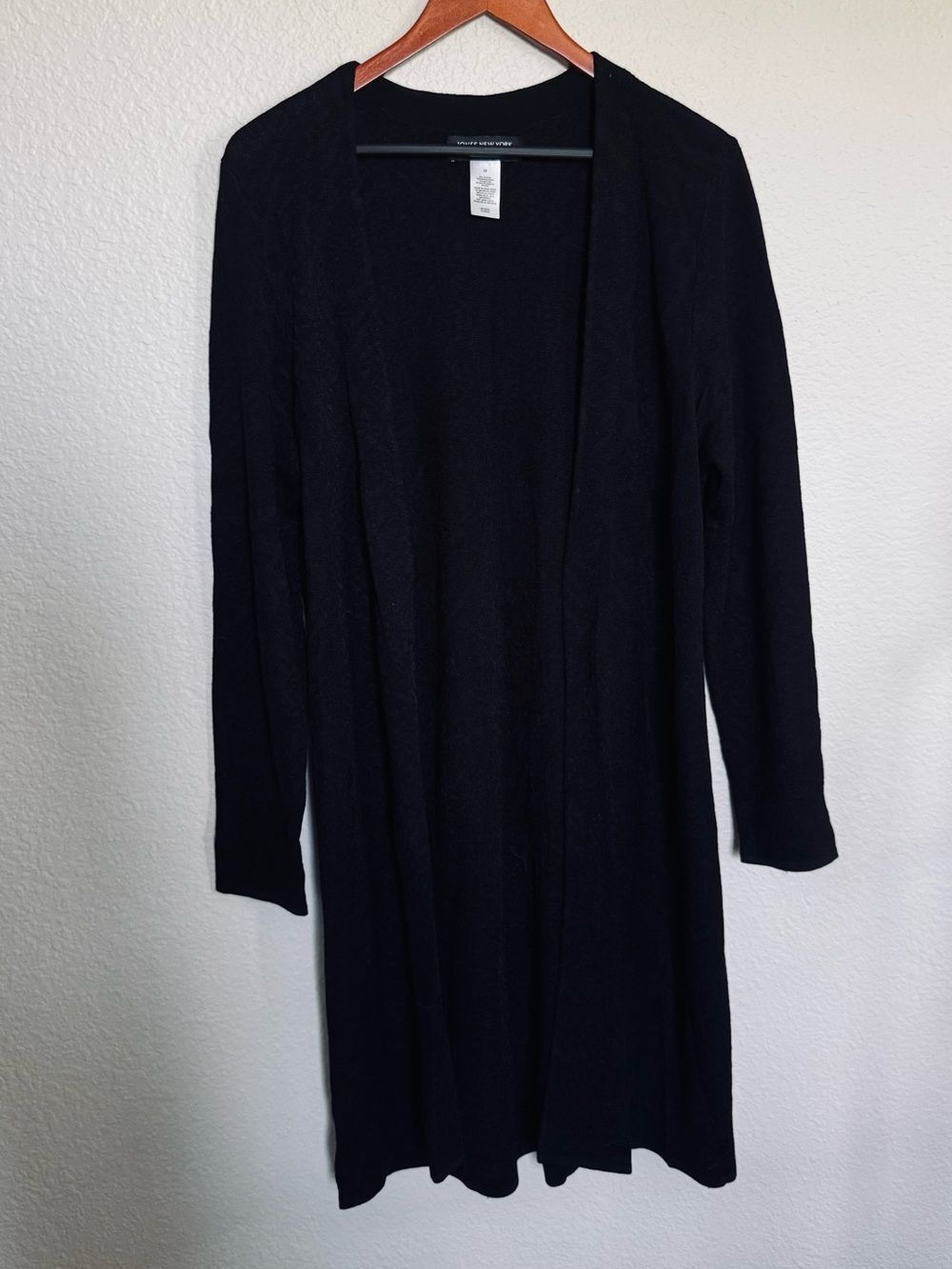 Jones New York Black Duster Cardigan Top M